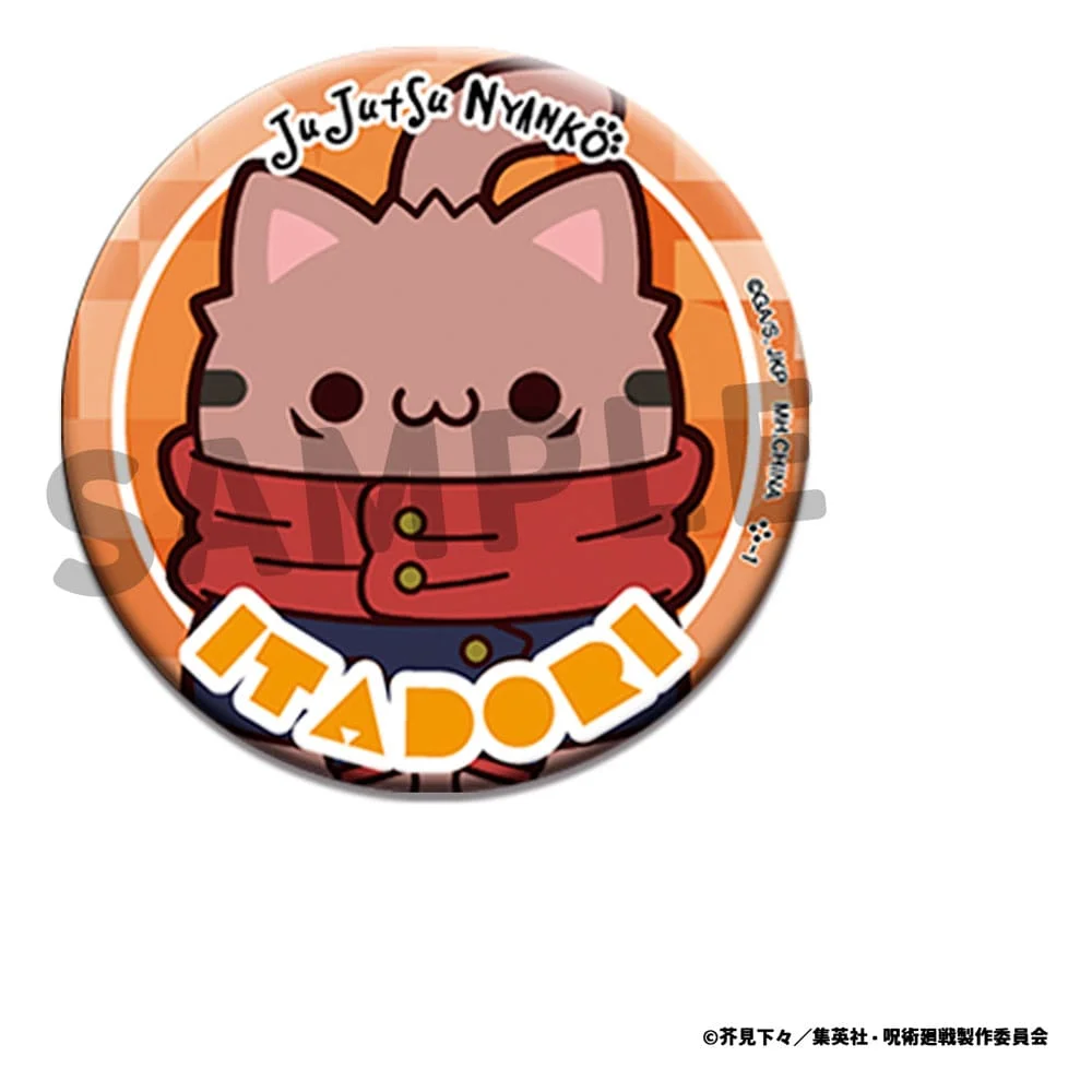 Jujutsu Kaisen Mega Cat Project Pins Jujutsu Cats 5cm Blind Box - 1 Unidade
